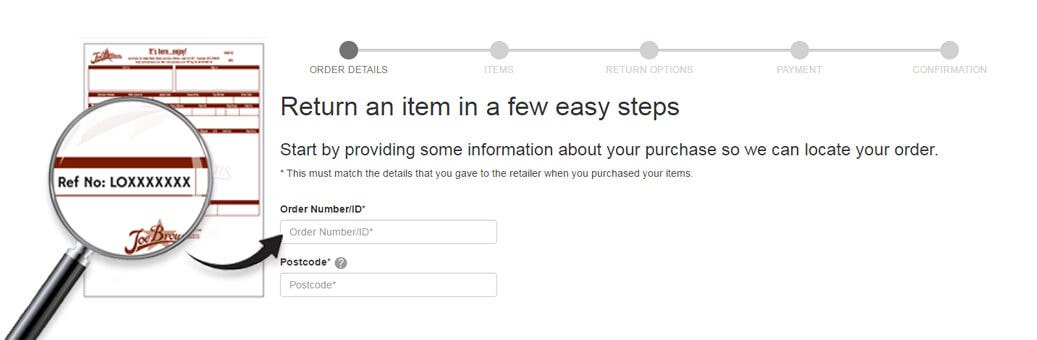 Return an item